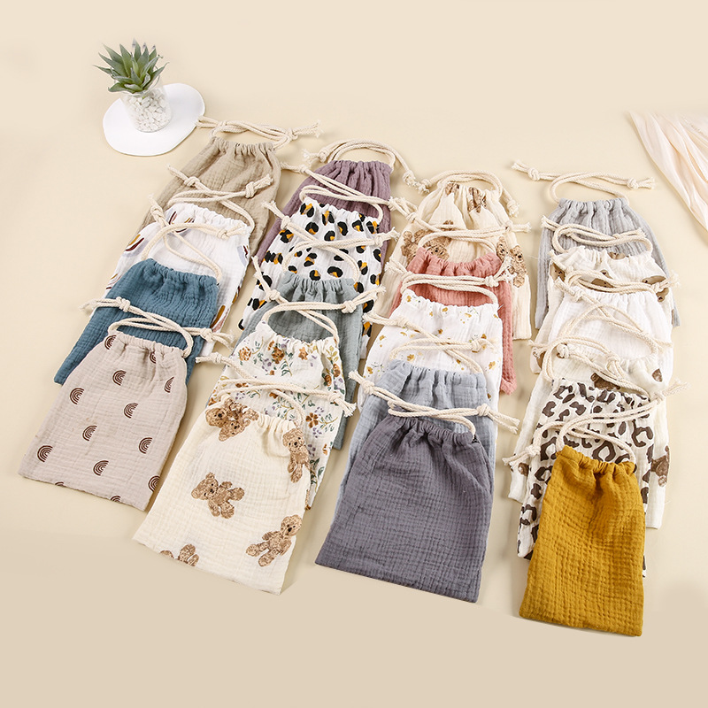Baby Puree Pouch - 귀여운 만화 프린트 문자열 기저귀 가방,