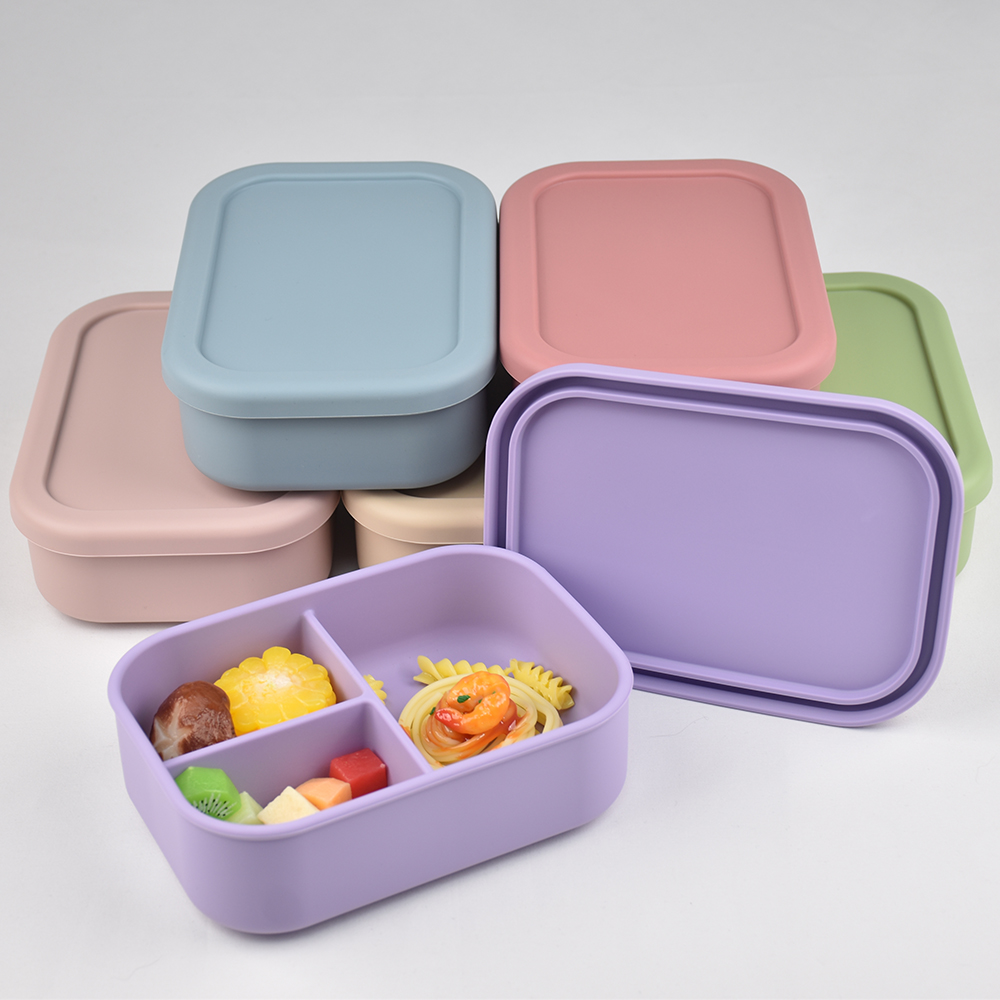 Baby Food Nestle - 3칸 식품 등급 실리콘 벤토 도시락