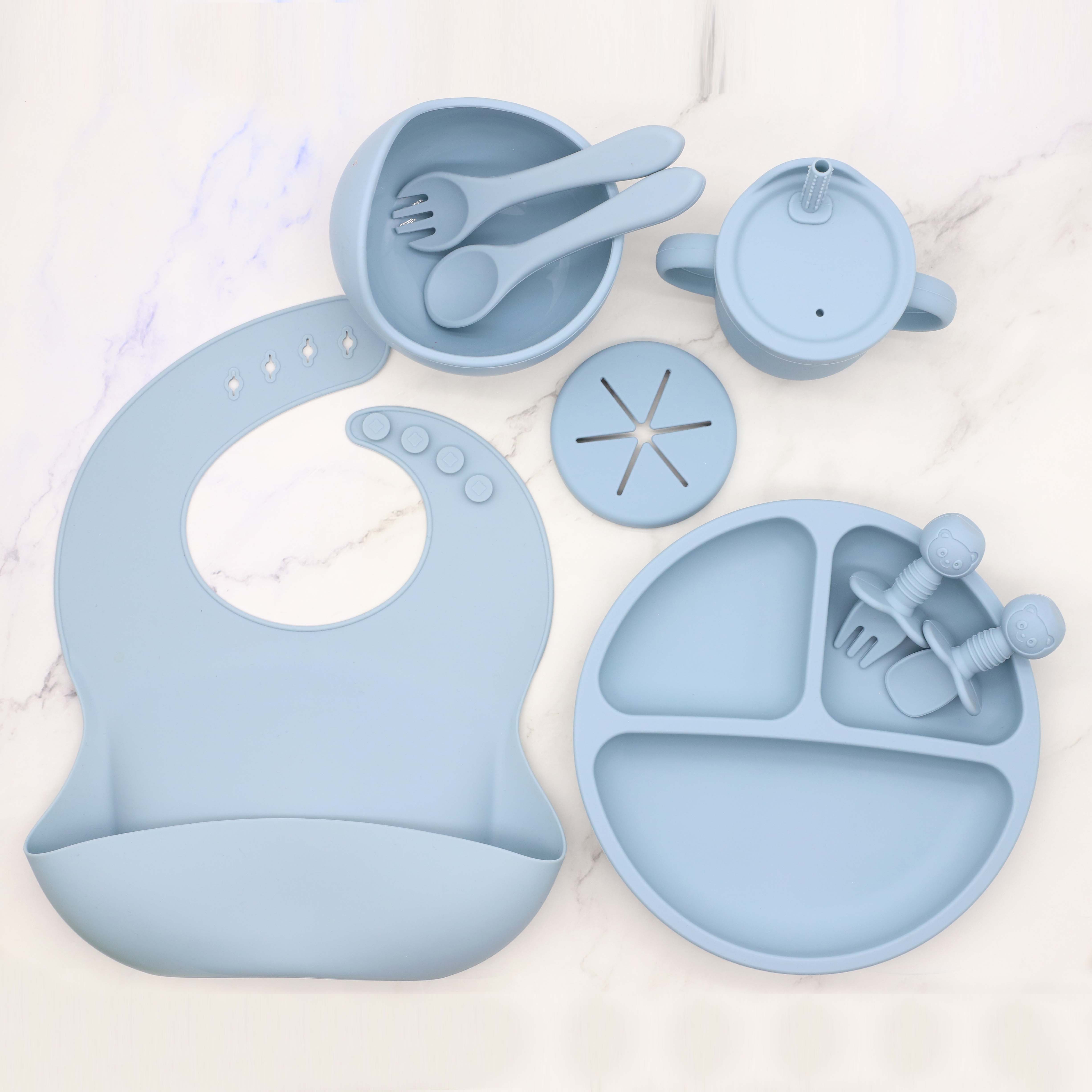 Baby Food Guide - 새로운 식품 등급 실리콘 식기 8종