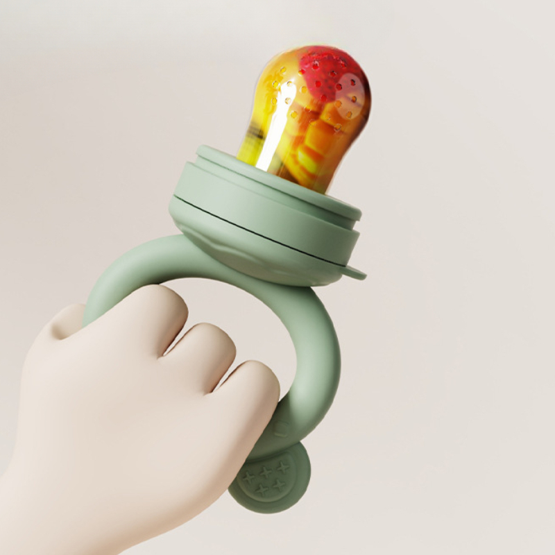 Baby Food Guide - 아기 젖꼭지 과일 피더 커버 실리콘