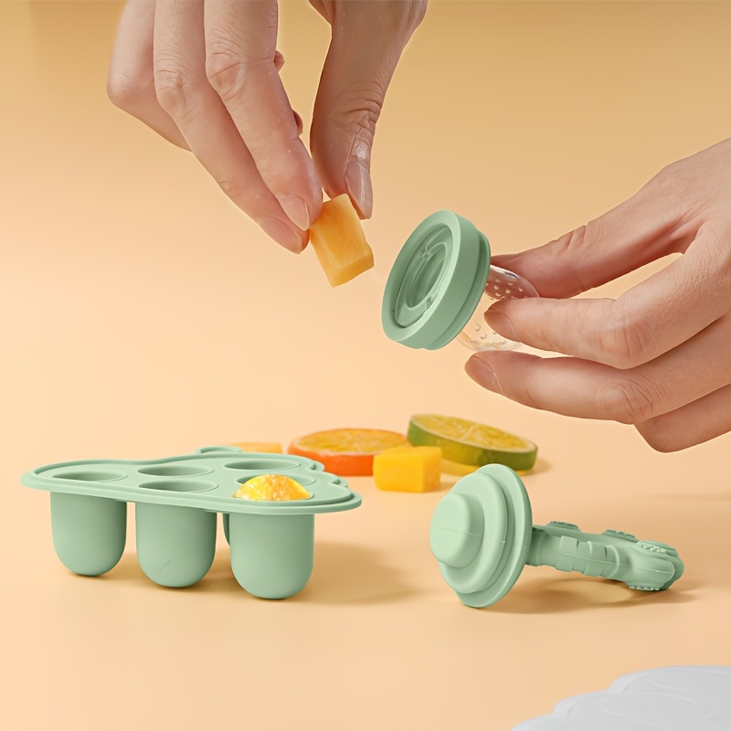 2pcs/1pc 뚜껑이있는 미니 베이비 과일 야채 냉동 - Baby Food Guide 리뷰 및 가격