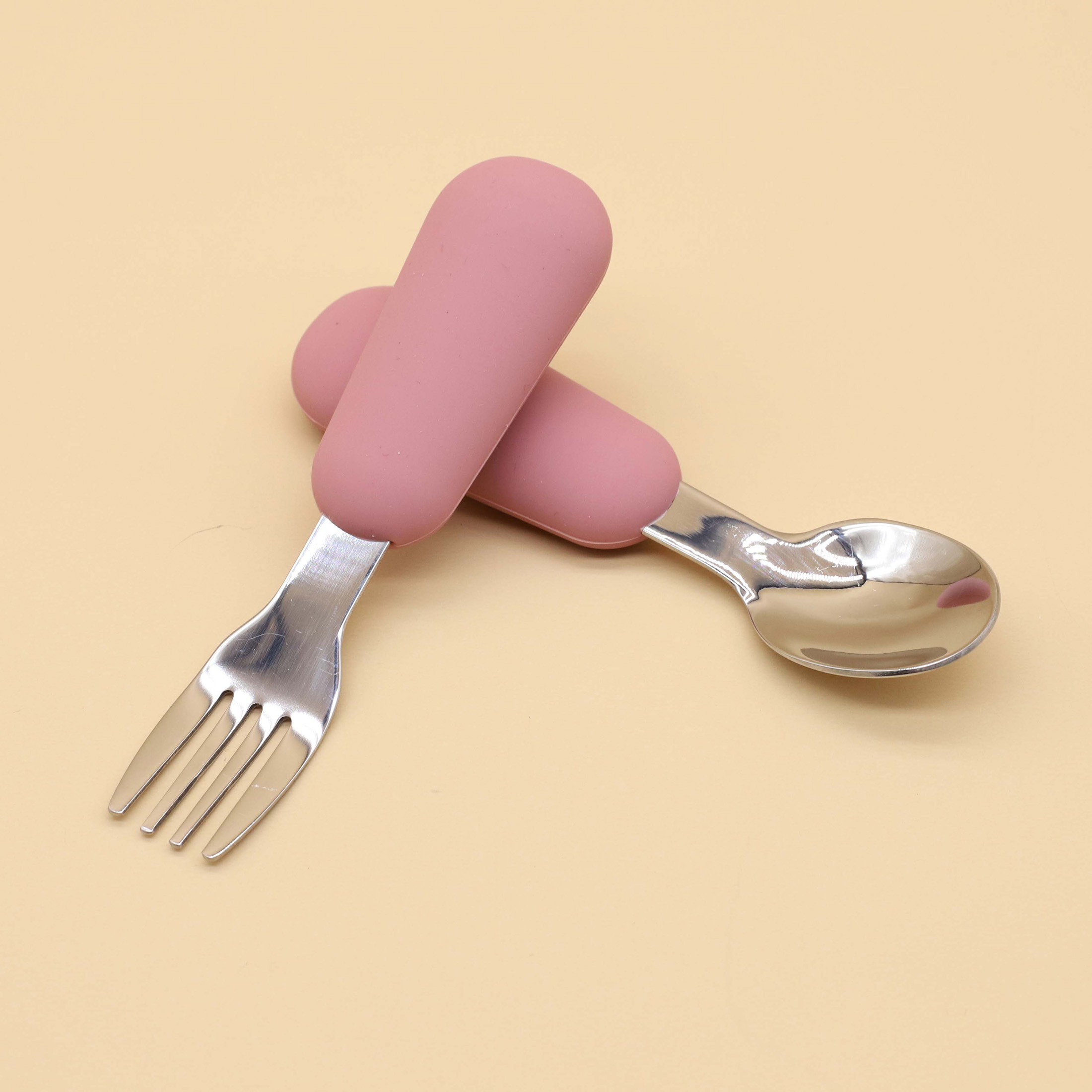 실리콘 스테인레스 스틸 스푼 포크 식품 등급 304 스 - Baby Food Guide 리뷰 및 가격