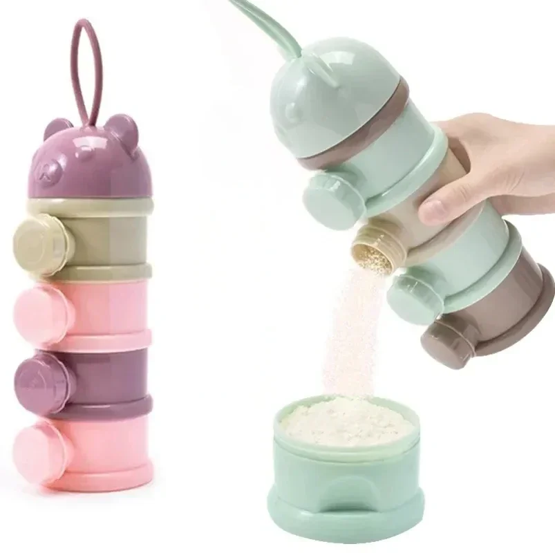 우유 분말 상자 4 레이어 곰 스타일 휴대용 다중 개방 - Baby Food Nestle 리뷰 및 가격