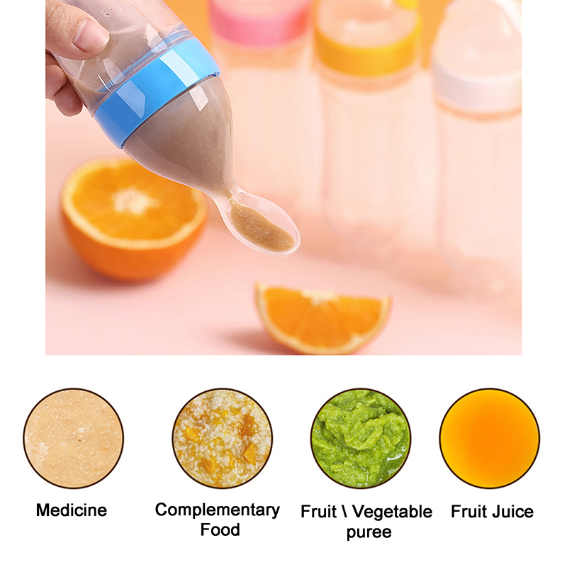 짜내는 먹이 병 실리콘 신생아 아기 훈련 쌀 시리얼 음 - Baby Food Guide 리뷰 및 가격