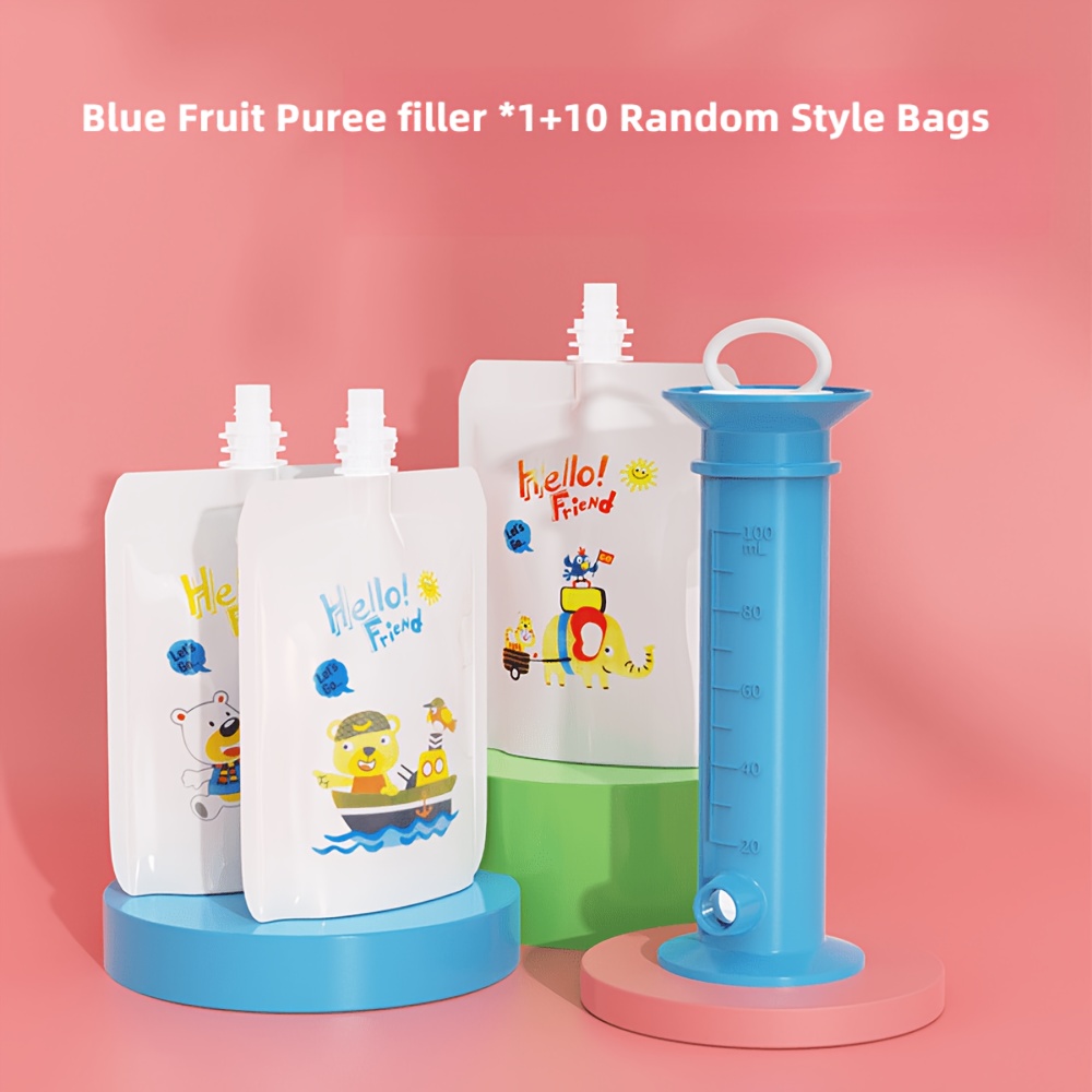 이유식 충전 도구, 주사기형 파우치 필러, 간편한 푸시 - Baby Food Pouches 1 Year Old 리뷰 및 가격