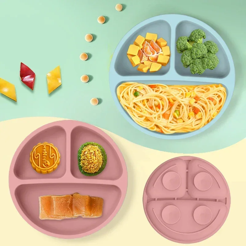 식품 학년 실리콘 어린이 접시 세트 아기 먹이 그릇 흡 - Baby Food Guide 리뷰 및 가격