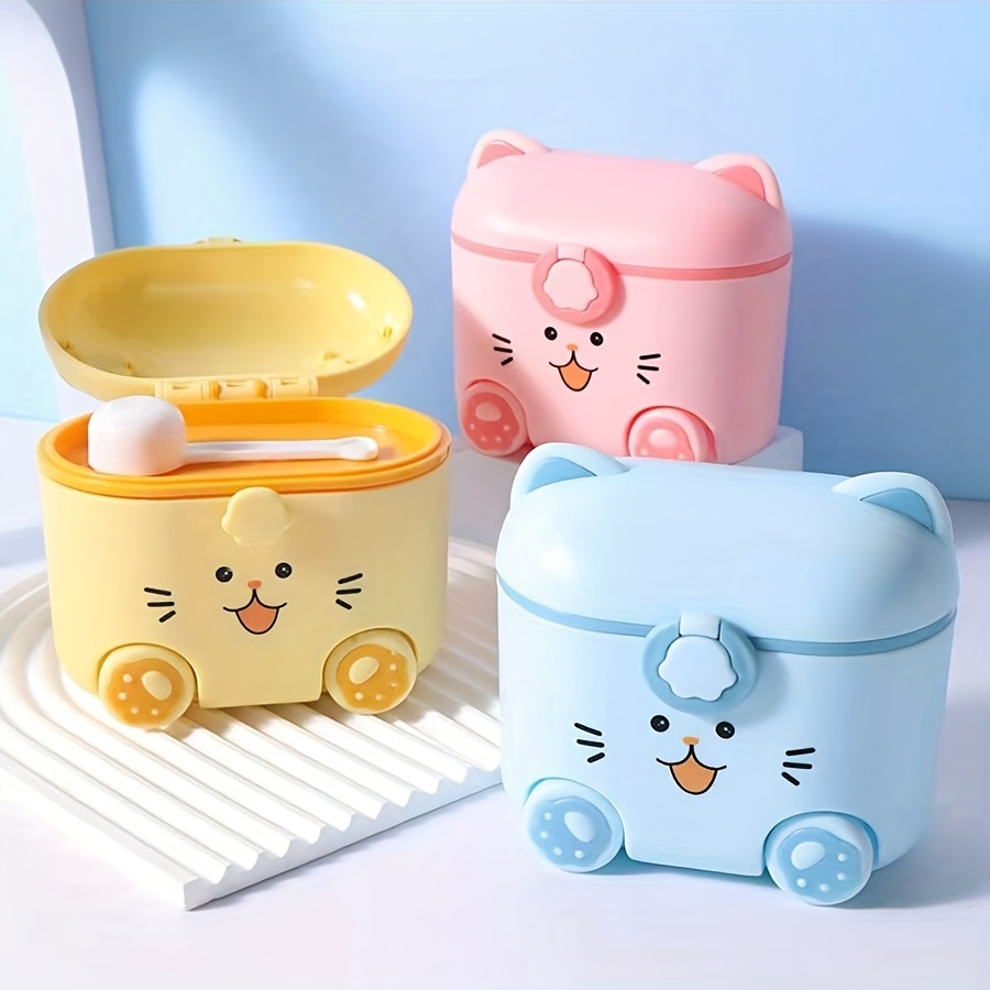귀여운 고양이 모양 우유 분말 용기(스푼과 잠금장치 포 - Baby Food Nestle 리뷰 및 가격