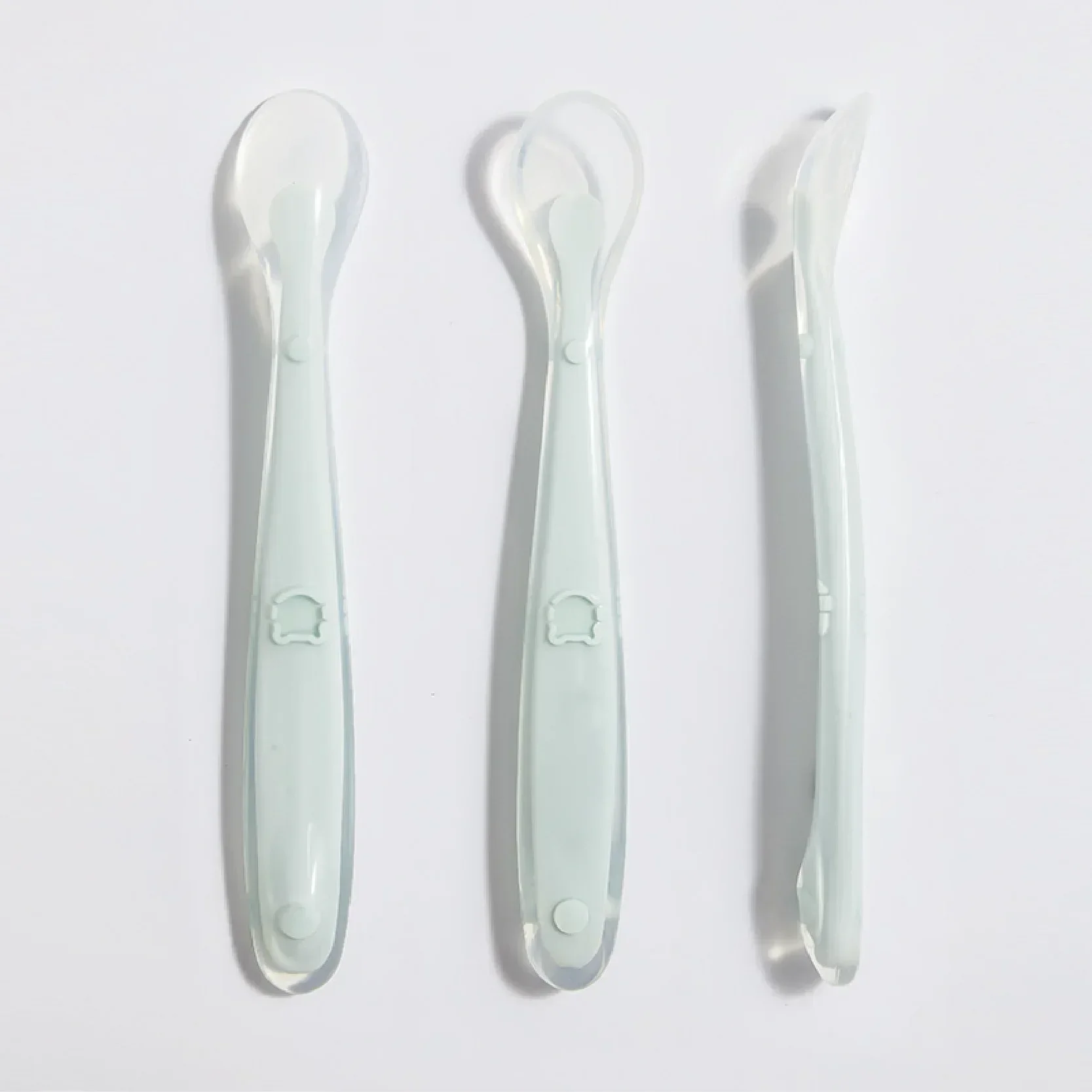 부드러운 실리콘 아기 숟가락 유아 보완 식품 먹이 훈련 - Baby Food Guide 리뷰 및 가격