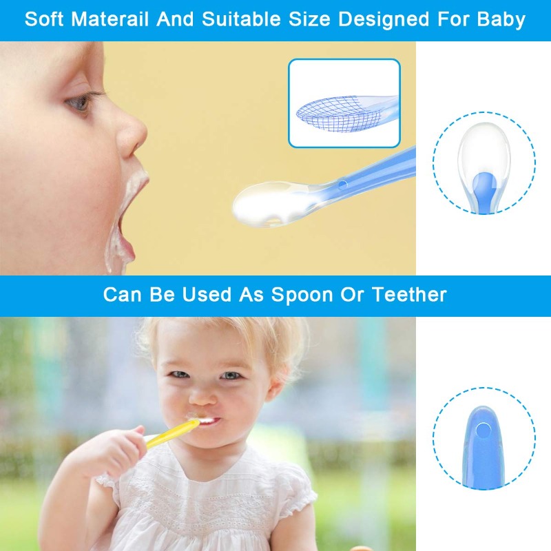 BPA 무료 아기 실리콘 숟가락 1 단계 유아 부드러운 - Baby Food Guide 리뷰 및 가격