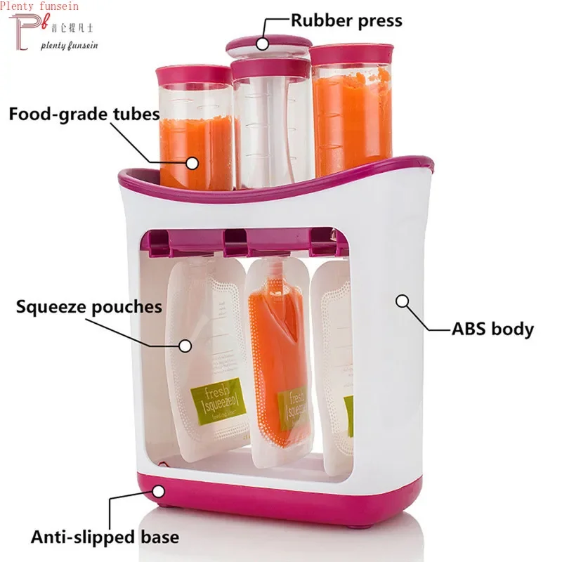 이유식 파우치 수동 과일 퓨레 압착기 보관팩 - Baby Puree Pouch 리뷰 및 가격